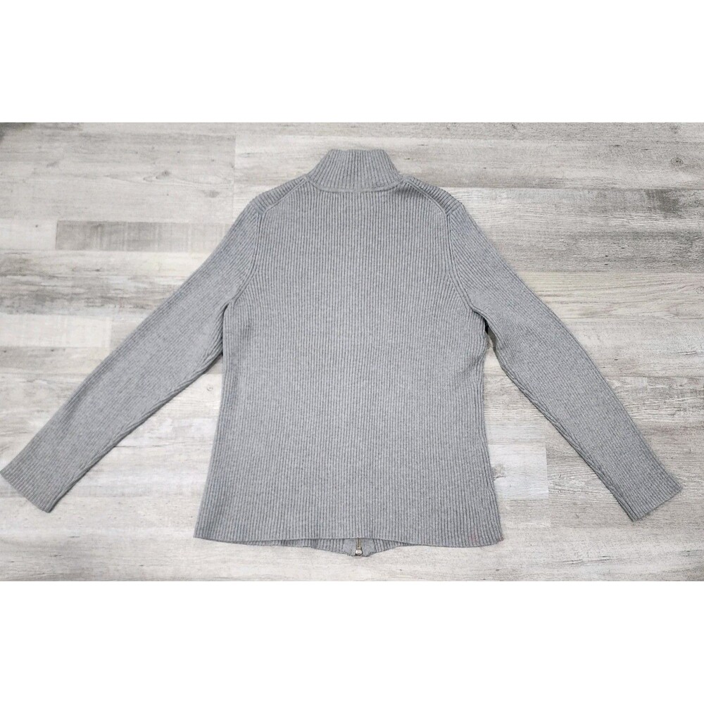 Eddie Bauer Men's Sweater Full Zip Outdoor Cardigan Gray Sizes XLarge Tall - Picture 2 of 8